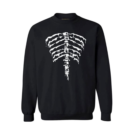 Awkward Styles Unisex Halloween Graphic Sweatshirt Tops Ribcage Halloween Skeleton
