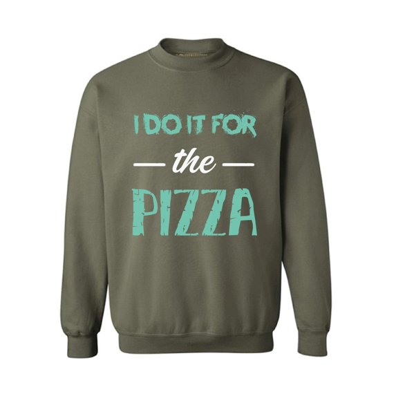 Awkward Styles Unisex I Do It For the Pizza Graphic Sweatshirt Tops GYM Funny Workout Saying