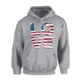 thumbnail image 1 of Awkward Styles Unisex Love American Flag Graphic Hoodie Tops USA Flag Stars and Stripes Patriotic Gift, 1 of 5