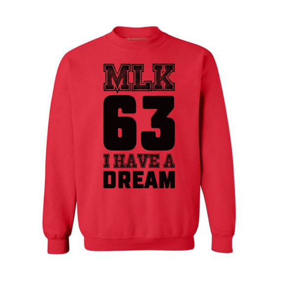 Awkward Styles Unisex Martin Luther King Graphic Sweatshirt Tops I Have a Dream Crewneck Black