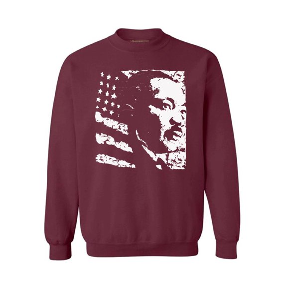 Awkward Styles Unisex Martin Luther King Graphic Sweatshirt Tops USA Flag Crewneck