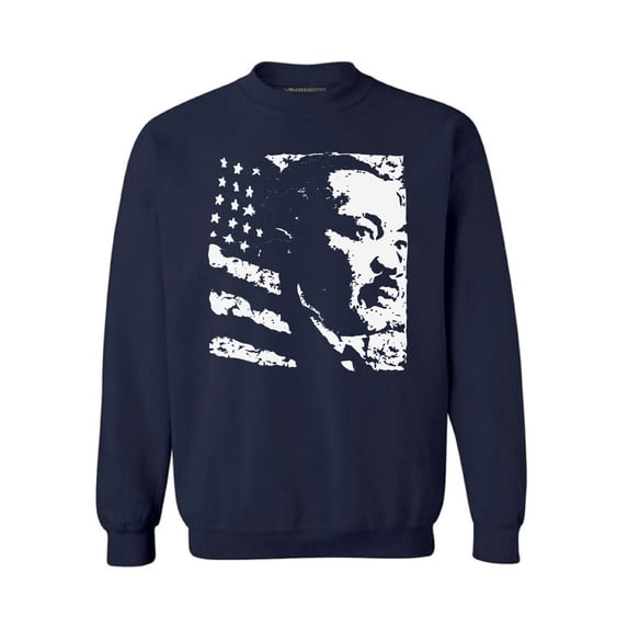 Awkward Styles Unisex Martin Luther King Graphic Sweatshirt Tops USA Flag Crewneck
