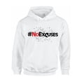 thumbnail image 1 of Awkward Styles Unisex No Excuses Hashtag Graphic Hoodie Tops Fitness Gym Workout Motivation, 1 of 5