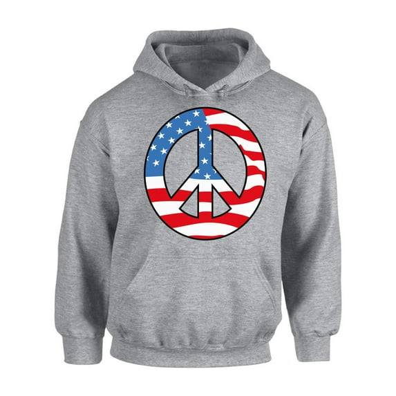 Awkward Styles Unisex Peace Flag Patriotic Graphic Hoodie Tops American Flag Peace Sign