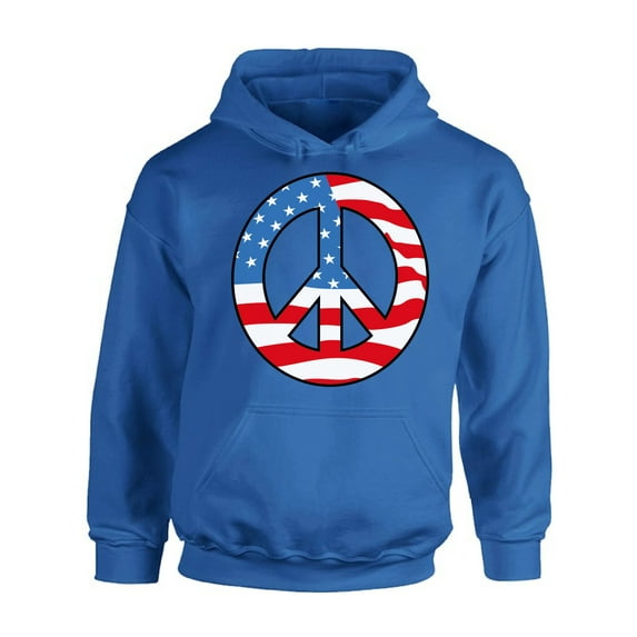 Awkward Styles Unisex Peace Flag Patriotic Graphic Hoodie Tops American Flag Peace Sign