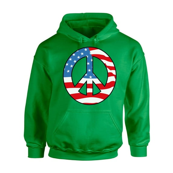 Awkward Styles Unisex Peace Flag Patriotic Graphic Hoodie Tops American Flag Peace Sign