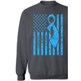 thumbnail image 1 of Awkward Styles Unisex Prostate Cancer Awareness Graphic Sweatshirt Tops Light Blue Ribbon, 1 of 3