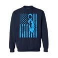 thumbnail image 1 of Awkward Styles Unisex Prostate Cancer Awareness Graphic Sweatshirt Tops Light Blue Ribbon, 1 of 5