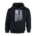 thumbnail image 1 of Awkward Styles Unisex Prostate Cancer Distressed American Flag Graphic Hoodie Tops Fight Blue Ribbon, 1 of 5
