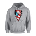 thumbnail image 1 of Awkward Styles Unisex Tuxedo American Flag Graphic Hoodie Tops USA Patriotic, 1 of 5