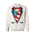thumbnail image 1 of Awkward Styles Unisex Tuxedo American Flag Graphic Sweatshirt Tops USA Patriotic, 1 of 5