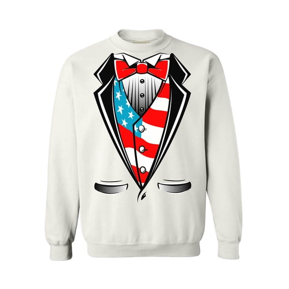 Awkward Styles Unisex Tuxedo American Flag Graphic Sweatshirt Tops USA Patriotic
