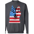 thumbnail image 1 of Awkward Styles Unisex USA Flag American Husky Dog Lover`s Graphic Sweatshirt Tops Independence Day, 1 of 3
