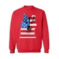 thumbnail image 1 of Awkward Styles Unisex USA Flag American Husky Dog Lover`s Graphic Sweatshirt Tops Independence Day, 1 of 5