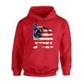 thumbnail image 1 of Awkward Styles Unisex USA Flag Bulldog American Patriotic Graphic Hoodie Tops 4th Of July Gifts, 1 of 5
