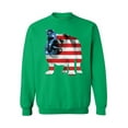 thumbnail image 1 of Awkward Styles Unisex USA Flag Bulldog American Patriotic Graphic Sweatshirt Tops 4th Of July Gifts, 1 of 5