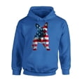thumbnail image 1 of Awkward Styles Unisex USA Flag French Bulldog Cute Graphic Hoodie Tops 4th Of July Party Pet Lover, 1 of 5