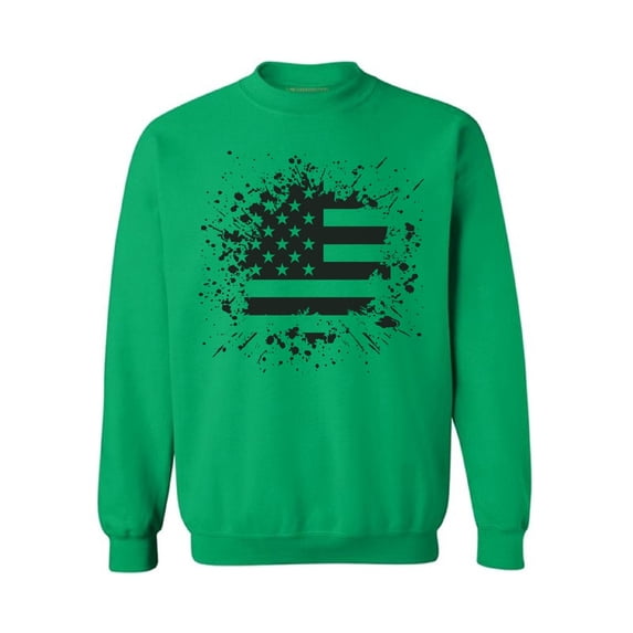 Awkward Styles Unisex USA Flag Graphic Sweatshirt Tops Black and White Patriotic