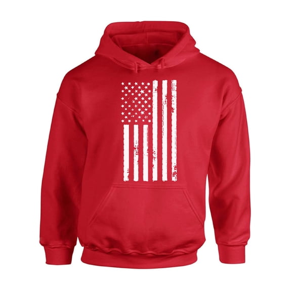 Awkward Styles Unisex USA Flag Patriotic Graphic Hoodie Tops White Independence Day 4th of July