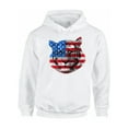 thumbnail image 1 of Awkward Styles Unisex USA Flag Tiger Patriotic Graphic Hoodie Tops Independence Day Gift 4th of July, 1 of 5