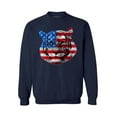 thumbnail image 1 of Awkward Styles Unisex USA Flag Tiger Patriotic Graphic Sweatshirt Tops Independence Day Gift 4th of July, 1 of 5