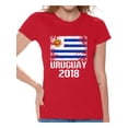 thumbnail image 1 of Awkward Styles Uruguay 2018 Shirt for Women Uruguayans Flag Gifts Soccer Tshirt, 1 of 4