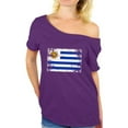 thumbnail image 1 of Awkward Styles Uruguay Flag Off Shoulder Shirt Women's Uruguay Baggy Shirt Uruguay Shirts for Women Uruguayan Soccer Gifts for Her Uruguay 2018 Dolman Top Gifts from Uruguay Cute Uruguay Baggy Tshirt, 1 of 4