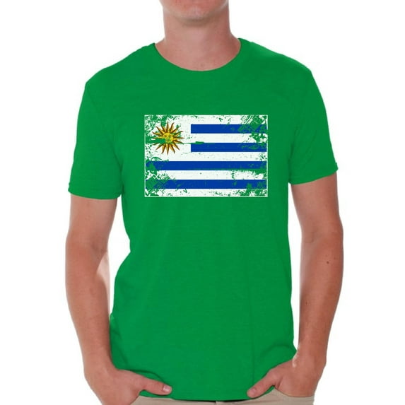 Awkward Styles Uruguay Flag Shirt for Men Uruguayan Soccer 2018 Tshirt Gifts from Uruguay Flag of Uruguay Uruguayan Men Uruguay Shirts for Men Uruguay 2018 Tshirt Uruguayan Gifts for Him