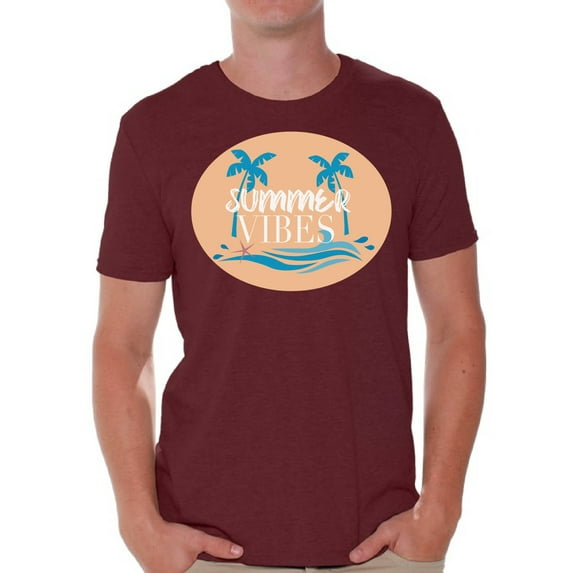 Awkward Styles Vacay Vibes Shirt for Men Summer Vibes Mens Shirts Beach Clothes for Men Palms T-Shirt Vacay Vibes Tshirt for Men Beach Gifts Summer Shirts Summer Vibes Clothing Collection for Men