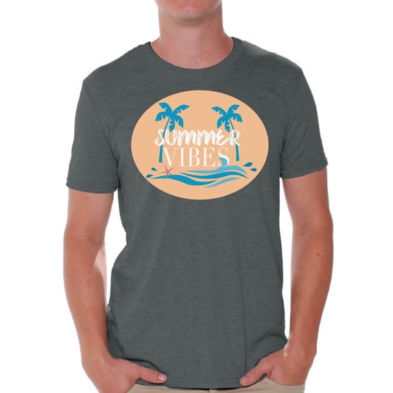 Awkward Styles Vacay Vibes Shirt for Men Summer Vibes Mens Shirts Beach Clothes for Men Palms T-Shirt Vacay Vibes Tshirt for Men Beach Gifts Summer Shirts Summer Vibes Clothing Collection for Men