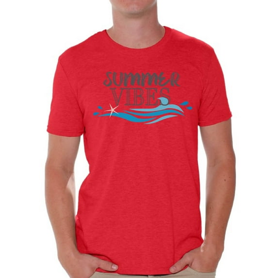 Awkward Styles Vacay Vibes Shirt for Men Summer Vibes Mens Shirts Beach Clothes for Men Sunny T-Shirt Vacay Vibes Tshirt for Men Beach Gifts Summer Shirts Summer Vibes Clothing Collection for Men