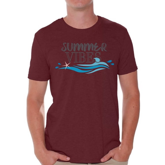 Awkward Styles Vacay Vibes Shirt for Men Summer Vibes Mens Shirts Beach Clothes for Men Sunny T-Shirt Vacay Vibes Tshirt for Men Beach Gifts Summer Shirts Summer Vibes Clothing Collection for Men