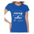 thumbnail image 1 of Awkward Styles Vacay Vibes Tshirt for Women Vacation Shirts Summer Vacation T-Shirt Women's Vacay Shirt Summer Party Outfit Cute Gifts for Summer Vacay Mode Tshirt Beach Shirts for Women, 1 of 4