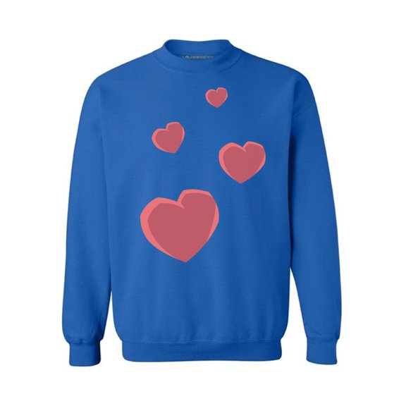 Awkward Styles Valentine's Crewneck Top Red Hearts Sweatshirts Love Gifts