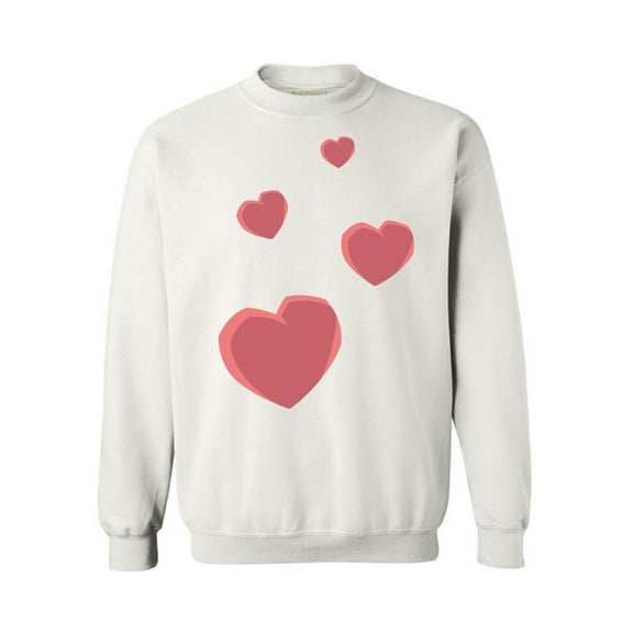 Awkward Styles Valentine's Crewneck Top Red Hearts Sweatshirts Love Gifts