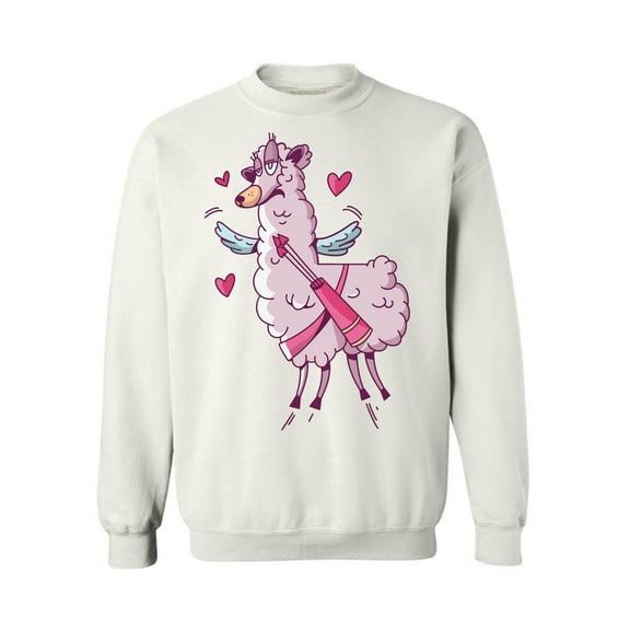 Awkward Styles Valentine's Day Crewneck Top Pink Lama Sweatshirts Valentines Sweater
