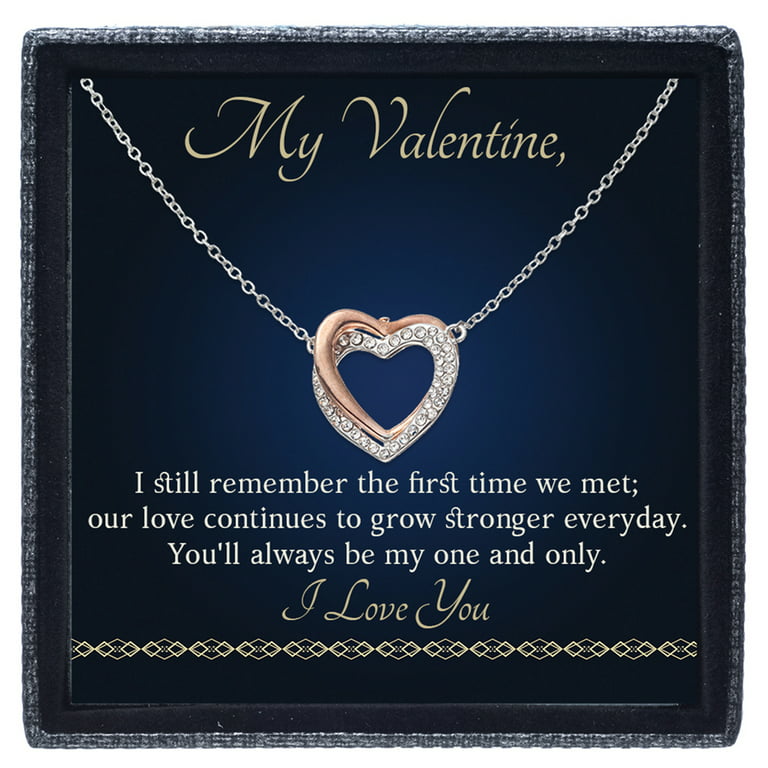 To My Girlfriend Gift Necklace Romantic Girlfriend Birthday Gifts for  Girlfriend