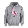 thumbnail image 1 of Awkward Styles Valentine's Day Hoodie Pink Lama Hooded Sweatshirt Valentines Sweater, 1 of 5