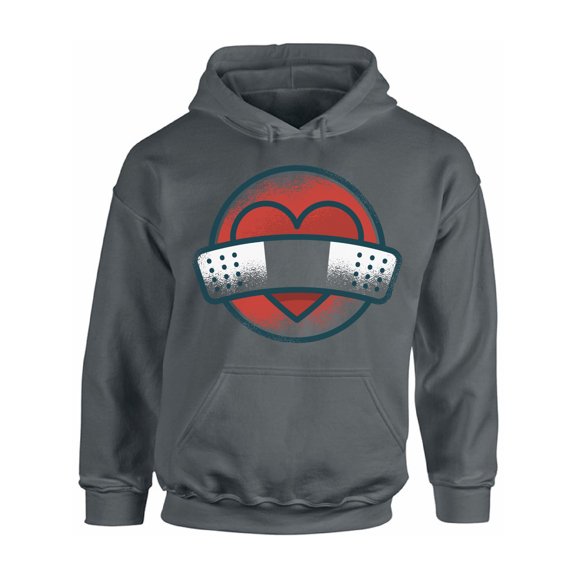 Awkward Styles Valentine's Day Hoodie Wounded Heart Singles Hooded Sweatshirt Anti-Valentine's Day