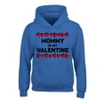 thumbnail image 1 of Awkward Styles Valentine's Day Hoodies for Kids Mommy is my Valentine Hooded Youth Sweatshirt for Girls Boys, 1 of 4