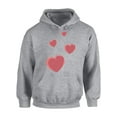 thumbnail image 1 of Awkward Styles Valentine's Hoodie Red Hearts Hooded Sweatshirt Love Gifts, 1 of 5