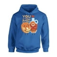 thumbnail image 1 of Awkward Styles Valentine's Hoodie You and Me Hooded Sweatshirt Maple Syrup Doughnuts Print, 1 of 5