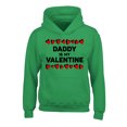 thumbnail image 1 of Awkward Styles Valentine's Hoodies for Kids Daddy is my Valentine Hooded Youth Sweatshirt for Boys Girls, 1 of 4
