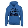 thumbnail image 1 of Awkward Styles Valentine's Hoodies for Kids The Man of Your Dreams Hooded Youth Sweatshirt for Boys, 1 of 4