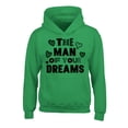 thumbnail image 1 of Awkward Styles Valentine's Hoodies for Kids The Man of Your Dreams Hooded Youth Sweatshirt for Boys, 1 of 4
