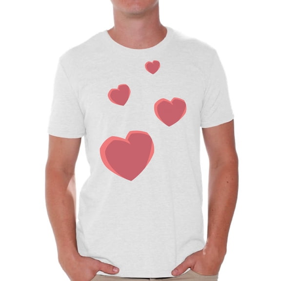 Awkward Styles Valentine's T-Shirt Red Hearts T Shirts for Men Love Gifts for Him