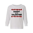 thumbnail image 1 of Awkward Styles Valentine's Toddler Long Sleeve Shirt Daddy is my Valentine Kids T-shirt for Girls Boys, 1 of 4