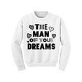 thumbnail image 1 of Awkward Styles Valentine's Youth Sweatshirt for Boys The Man of Your Dreams Crewneck Tops for Kids, 1 of 4