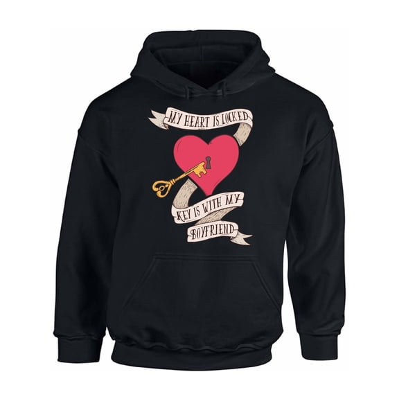 Awkward Styles Valentines Hoodie My Heart is Locked Hooded Sweatshirt Valentine's Day Gifts