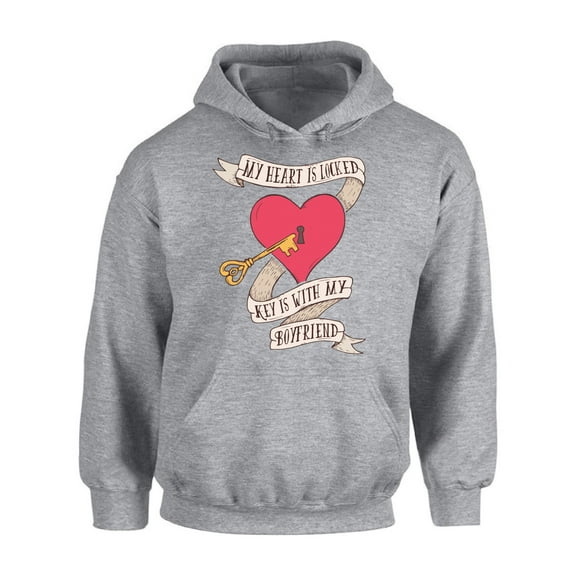 Awkward Styles Valentines Hoodie My Heart is Locked Hooded Sweatshirt Valentine's Day Gifts
